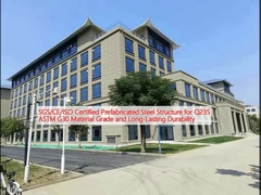SGS/CE/ISO zertifizierte vorgefertigte Stahlkonstruktion für Q235 ASTM G30 Materialqualität und langlebige Haltbarkeit